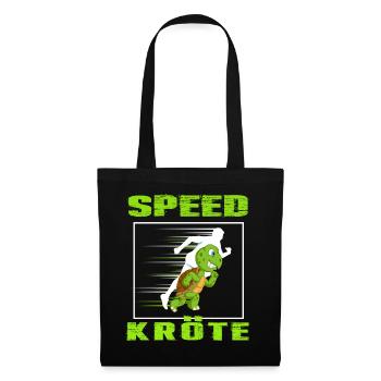 runner schildkröte speed kröte läuft leichtathlet - Stoffbeutel - Schwarz - Vorne