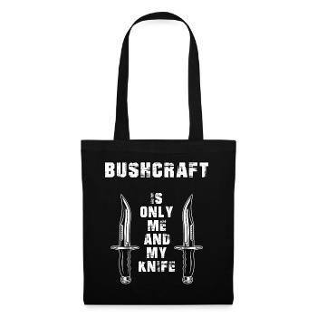 Couteau de brousse machette de survie sauvage Kukri - Sac en tissu - noir - Devant