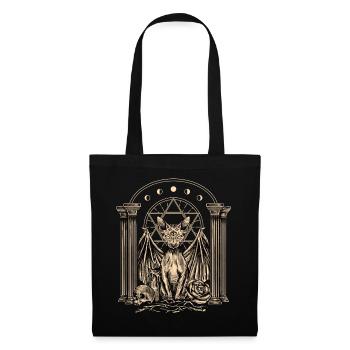Gothic cat design for gothic fans - Tote Bag - black - Front