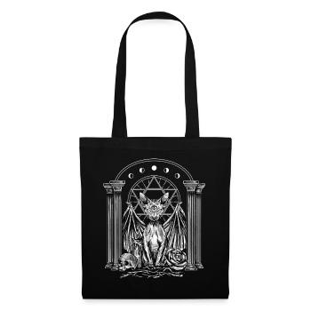 Gothic cat design for gothic fans - Tote Bag - black - Front