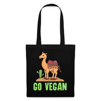 Camel animal design for proud vegans - Tote Bag - black - Front