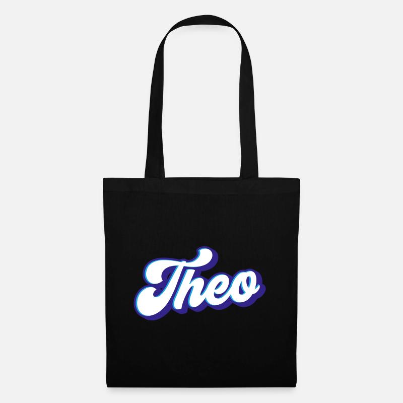 Theo | Farben änderbar - Stoffbeutel - Schwarz