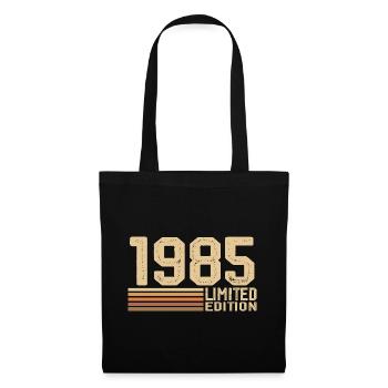 Jahrgang 1985 Geburtstag - Geschenk 1985 Jahrgang 1985 - Stoffbeutel - Schwarz - Vorne