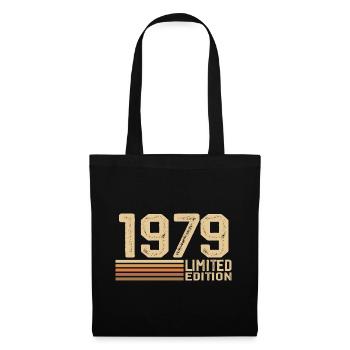 Geboren 1979 Geburtstag - 1979 Geschenk Jahrgang 1979 - Stoffbeutel - Schwarz - Vorne