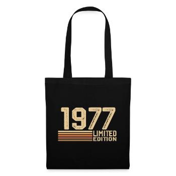 Born in 1977 Birthday - Gift 1977 Vintage 1977 - Tote Bag - black - Front