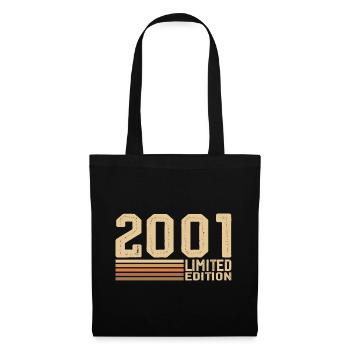 Born in 2001 Birthday - 2001 Vintage 2001 Gift - Tote Bag - black - Front