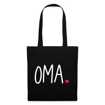 mamie - Sac en tissu - noir - Devant