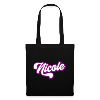 Nicole | Colors changeable - Tote Bag - black - Front