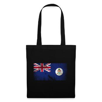 Cayman Islands Flagge - Vintage Grunge - Stoffbeutel - Schwarz - Vorne