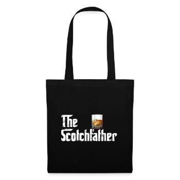 The Scotchfather - Les amateurs de scotch - Cadeau - Sac en tissu - noir - Devant