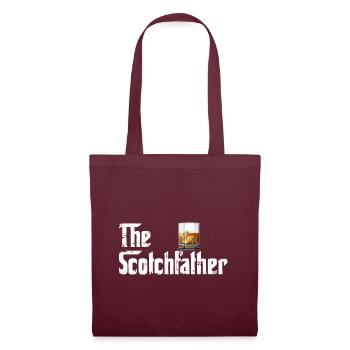 The Scotchfather - Scotch Lovers - Gift - Tote Bag - burgundy - Front
