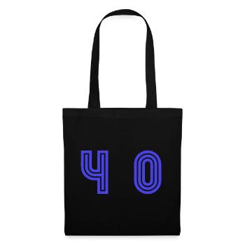 40. 40 YEARS. 40th ANNIVERSARY. 40TH ANNIVERSARY. - Tote Bag - black - Front