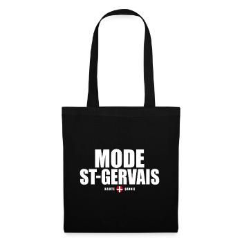 Mode ST Gervais Mont Blanc haute savoie alpes - Sac en tissu - noir - Devant