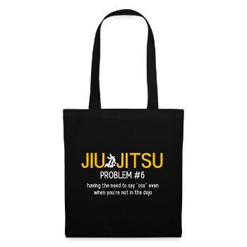 BJJ Jiu Jitsu - Stoffbeutel - Schwarz - Vorne