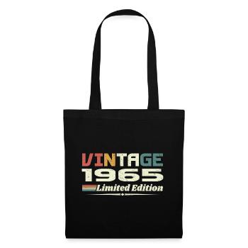 Vintage 1965 Cadeau 1965 Anniversaire 1965 Retro - Sac en tissu - noir - Devant