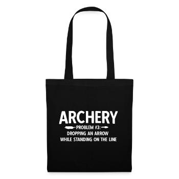 Bogenschießen Archery - Stoffbeutel - Schwarz - Vorne