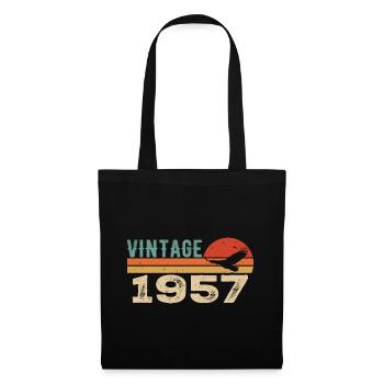Vintage 1957 Retro 1957 Birthday Gift - Tote Bag - black - Front