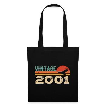 Vintage 2001 Cadeau D'anniversaire 2001 Retro 2001 - Sac en tissu - noir - Devant