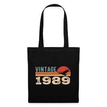 Vintage 1989 Cadeau D'anniversaire 1989 Retro 1989 - Sac en tissu - noir - Devant