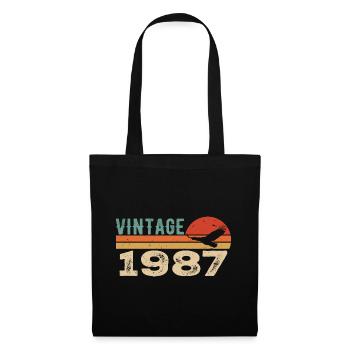 Vintage 1987 Birthday Gift 1987 Retro 1987 - Tote Bag - black - Front