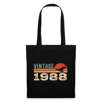 Vintage 1988 Cadeau D'anniversaire 1988 Retro 1988 - Sac en tissu - noir - Devant