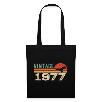 Vintage 1977 Retro 1977 Birthday Gift - Tote Bag - black - Front