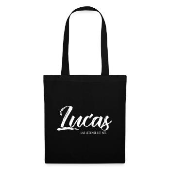 Lucas une légende Cadeau T shirt lucas - Sac en tissu - noir - Devant