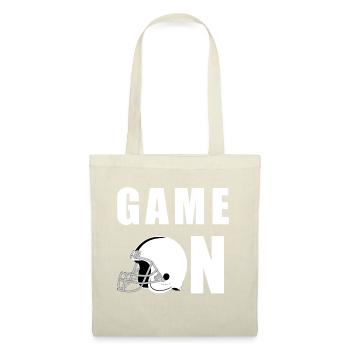 Game On Helm American Football Design - Stoffbeutel - Natur - Vorne