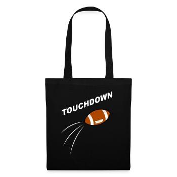 Touchdown American Football Design - Stoffbeutel - Schwarz - Vorne