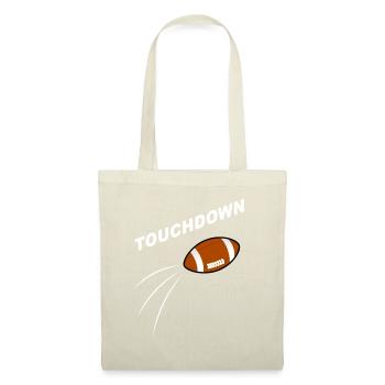 Touchdown American Football Design - Stoffbeutel - Natur - Vorne