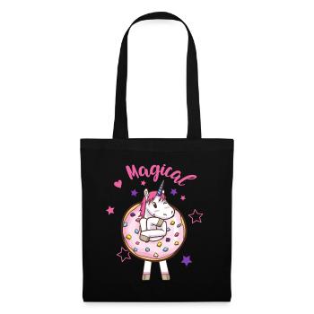 La magie de la licorne Donut - Sac en tissu - noir - Devant