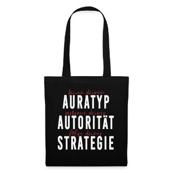 Auratyp, Autorität und Strategie - Stoffbeutel - Schwarz - Vorne
