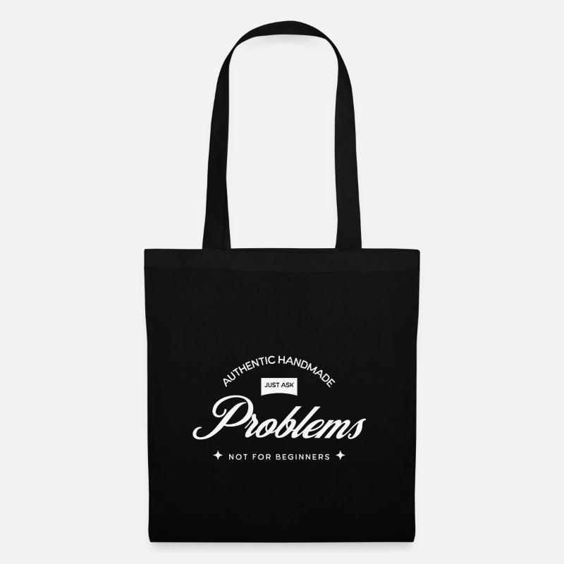 Handmade Problems – Just Ask! - Stoffbeutel - Schwarz