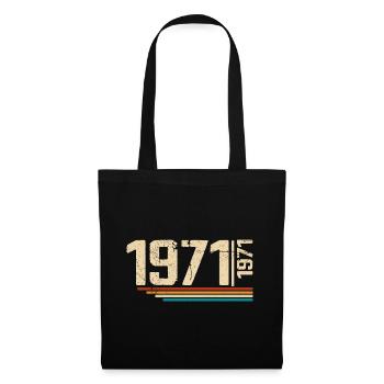 Millésime Anniversaire 1971 Fête Anniversaire 1971 - Sac en tissu - noir - Devant