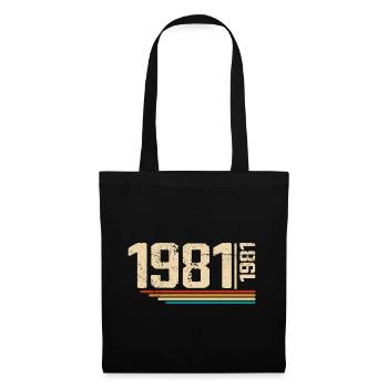 Vintage Anniversary 1981 Birthday Party 1981 - Tote Bag - black - Front