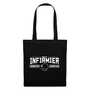 Infirmier | Infirmier Cadeau | Infirmier Passionné - Sac en tissu - noir - Devant