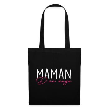 Maman d'un Ange - Sac en tissu - noir - Devant
