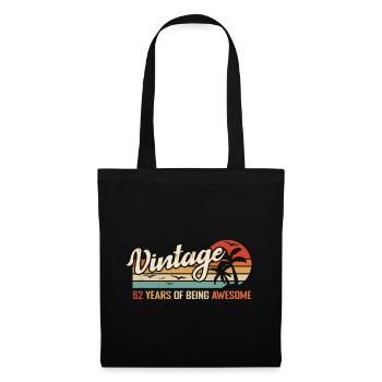 62 Year Old Retro Birthday Gift Vintage 62 Year Old - Tote Bag - black - Front