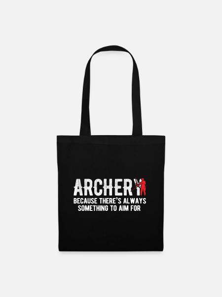 Bogenschießen Archery - Stoffbeutel - Schwarz