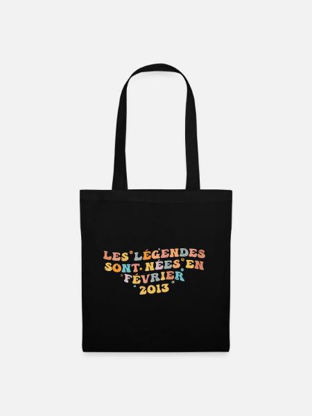 Les légendes sont nées Février 2013 | Femme Cadeau - Sac en tissu - noir