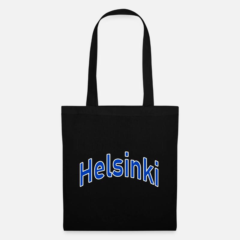 Helsinki - Stoffbeutel - Schwarz