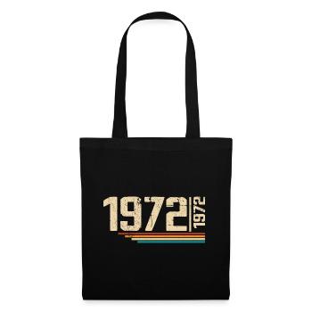 Millésime Anniversaire 1972 Fête Anniversaire 1972 - Sac en tissu - noir - Devant