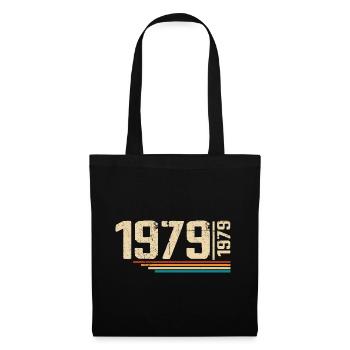 Millésime Anniversaire 1979 Fête Anniversaire 1979 - Sac en tissu - noir - Devant