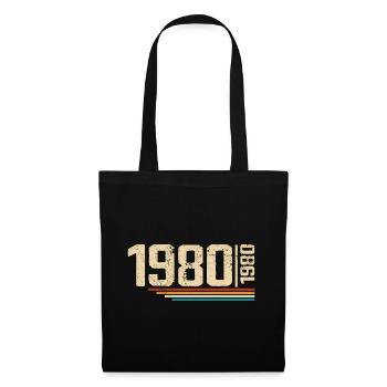 Vintage Anniversary 1980 Birthday Party 1980 - Tote Bag - black - Front