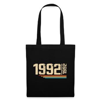 Millésime Anniversaire 1992 Fête Anniversaire 1992 - Sac en tissu - noir - Devant