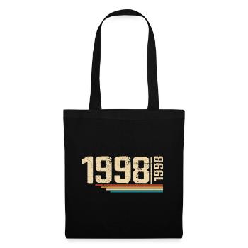 Millésime Anniversaire 1998 Fête Anniversaire 1998 - Sac en tissu - noir - Devant