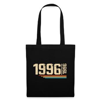 Millésime Anniversaire 1996 Fête Anniversaire 1996 - Sac en tissu - noir - Devant