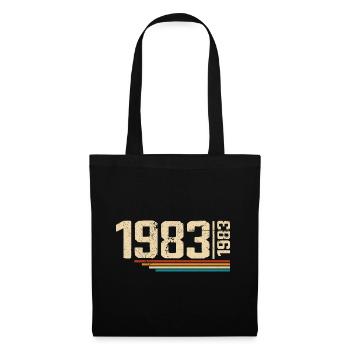 Millésime Anniversaire 1983 Fête Anniversaire 1983 - Sac en tissu - noir - Devant