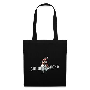 Summer Sucks – Snowman Rules - Stoffbeutel - Schwarz - Vorne