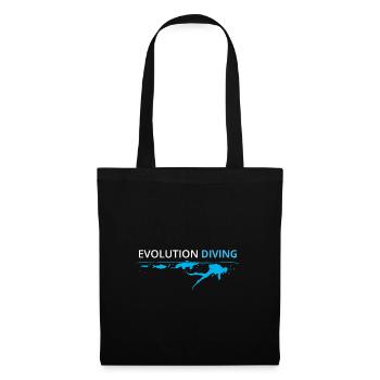 Plongée plongeur - Sac en tissu - noir - Devant
